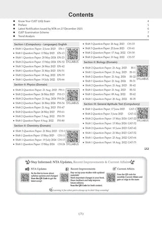 NTA CUET (UG) Previous Years Solved Papers & Mock Test Papers - Science Stream (PCB) - Set of 2 Books By Oswaal Books
