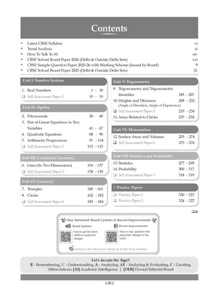 CBSE Question Bank for Class 10 Mathematics Basic, Chapter-wise and Topic-wise - Solved Papers (2017-2026) For 2027 Exam By Oswaal Books
