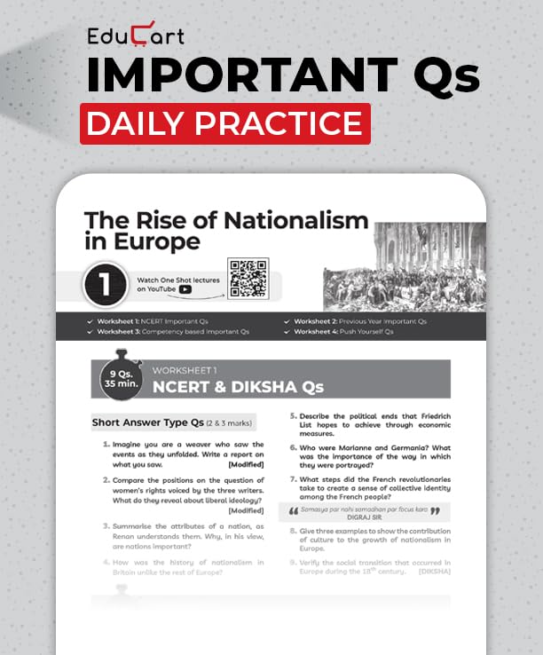 Educart One-shot CBSE Class 10 Question Bank Social Science Book