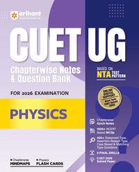 NTA CUET UG 2026 - Physics, Chemistry and Mathematics Books (Combo) - Chapter wise Notes and Question Bank By Arihant Publication
