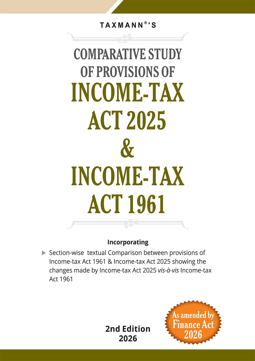 TRANSITION REFERENCE COMBO (Set of 2 Books) for Direct Taxes - Comparative Study of Income-Tax Act & Rules By Taxmann