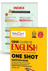 Educart One-shot CBSE Class 10 Question Bank Bundle Books - Science, Mathematics, Social Science and English