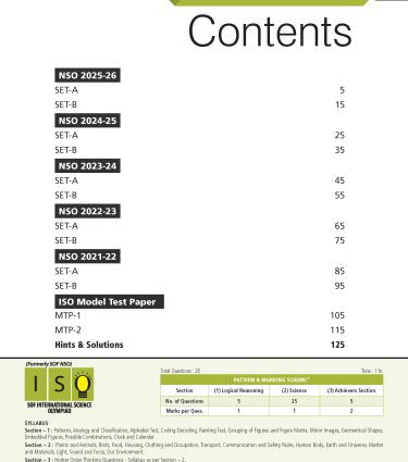 ISO Class-3 Olympiad Previous Years Papers (PYP - Set A and B) Science Book by MTG Learning