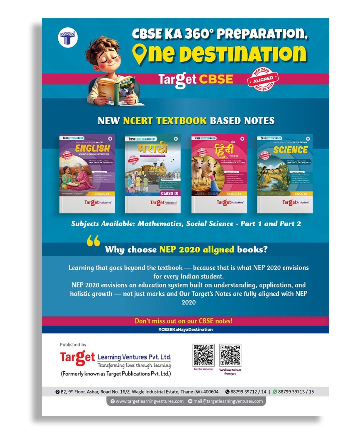 CBSE Class 9 Science Notes Book By Target Publications