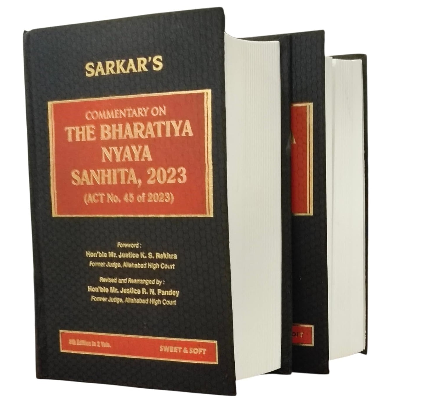 Sweet & Soft and Sarkar’s Commentary on The Bharatiya Nyaya Sanhita 2023 Books (Set of 2 Volumes) by Justice R.N. Pandey