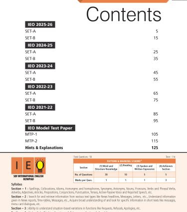 IEO Class-5 Olympiad Previous Years Papers (PYP) English with Sample OMR Sheet Book By MTG Learning