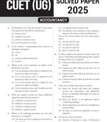 NTA CUET (UG) Chapter wise Question Bank Accountancy By MTG Learning