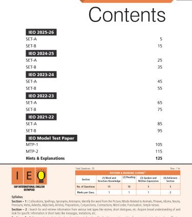 IEO Class-2 Olympiad Previous Years Papers (PYP - Set A and B) English book by MTG Learning