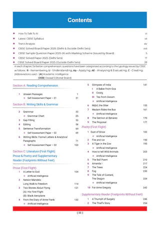 CBSE Question Bank for Class 10 English Language & Literature Chapter-wise and Topic-wise - Solved Papers (2017-2026) For 2027 Exam By Oswaal Books