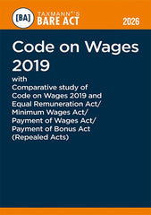 Labour Codes of India COMBO (Bare Acts with Comparative Study) Incorporating - Code on Wages, IR Code, Code on Social Security and OSHWC Code  (Set of 4 Books) By Taxmann
