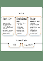 Criminal Laws Combo (Diglot Edition) – Bharatiya Nyaya Sanhita (BNS), Bharatiya Nagarik Suraksha Sanhita (BNSS), Bharatiya Sakshaya Adhiniyam (BSA) - Set of 3 Books By Taxmann