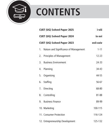 NTA CUET (UG) Chapter wise Question Bank Business Studies By MTG Learning