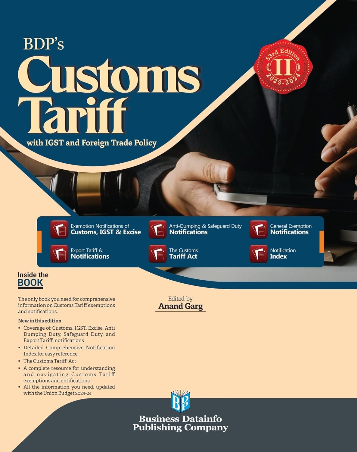 CUSTOMS TARIFF (with IGST and FOREIGN TRADE POLICY 2023-24) - Book By BDP