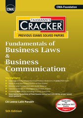 Taxmann Cracker Combo Papers 1 to 4 (FBLC/Law, FFCA/Accounting, FBMS/Maths, and FBEM/Economics) Set of 4 Books for CMA Foundation