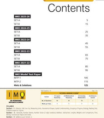 IMO Class-1 Olympiad Previous Years Papers (PYP -  Set A and B) Mathematics Book by MTG Learning
