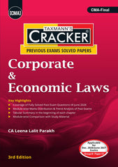 CMA Final Cracker Combo Group III – Papers 13 to 16 (CLE, SFM, DIT, and SCM) - Set of 4 Books By Taxmann