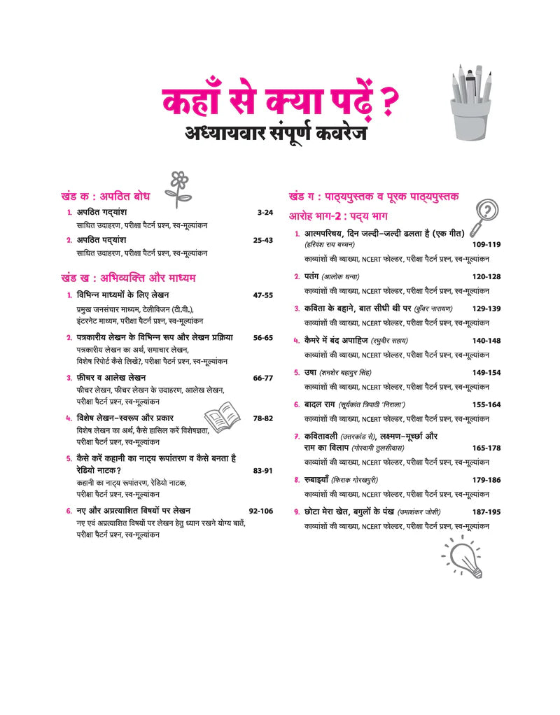 All in One Hindi Kendrik Class 12 for CBSE Exam - Book By Arihant Publication