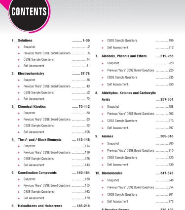 Class 12 CBSE Chemistry Book (CBSE Champion) - Chapterwise Topicwise Solved Papers By MTG Learning