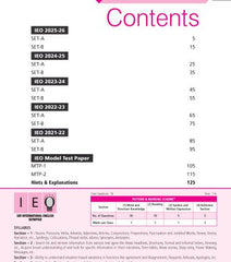 IEO Class-6 Olympiad Previous Years Papers (PYP) English with Sample OMR Sheet - Book By MTG Learning