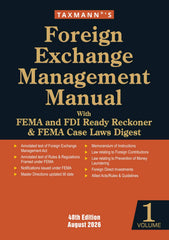 Foreign Exchange Management Manual with FEMA and FDI Ready Reckoner & FEMA Case Laws Digest (Set of 2 Volumes) by Taxmann