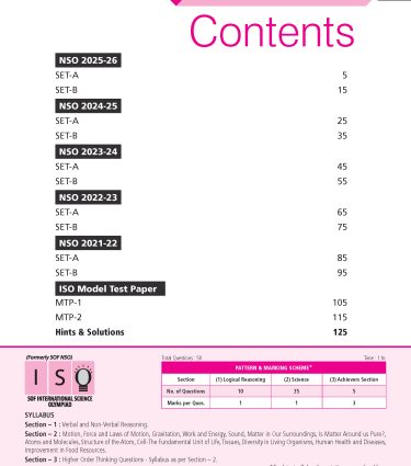 ISO Class-9 Olympiad Previous Years Papers (PYP) Science with Sample OMR Sheet - Book By MTG Learning
