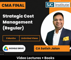 CMA Final Strategic Cost Management (Regular) Video Lectures by CA Satish Jalan (Google Drive, Unlimited Views, 6 Months)