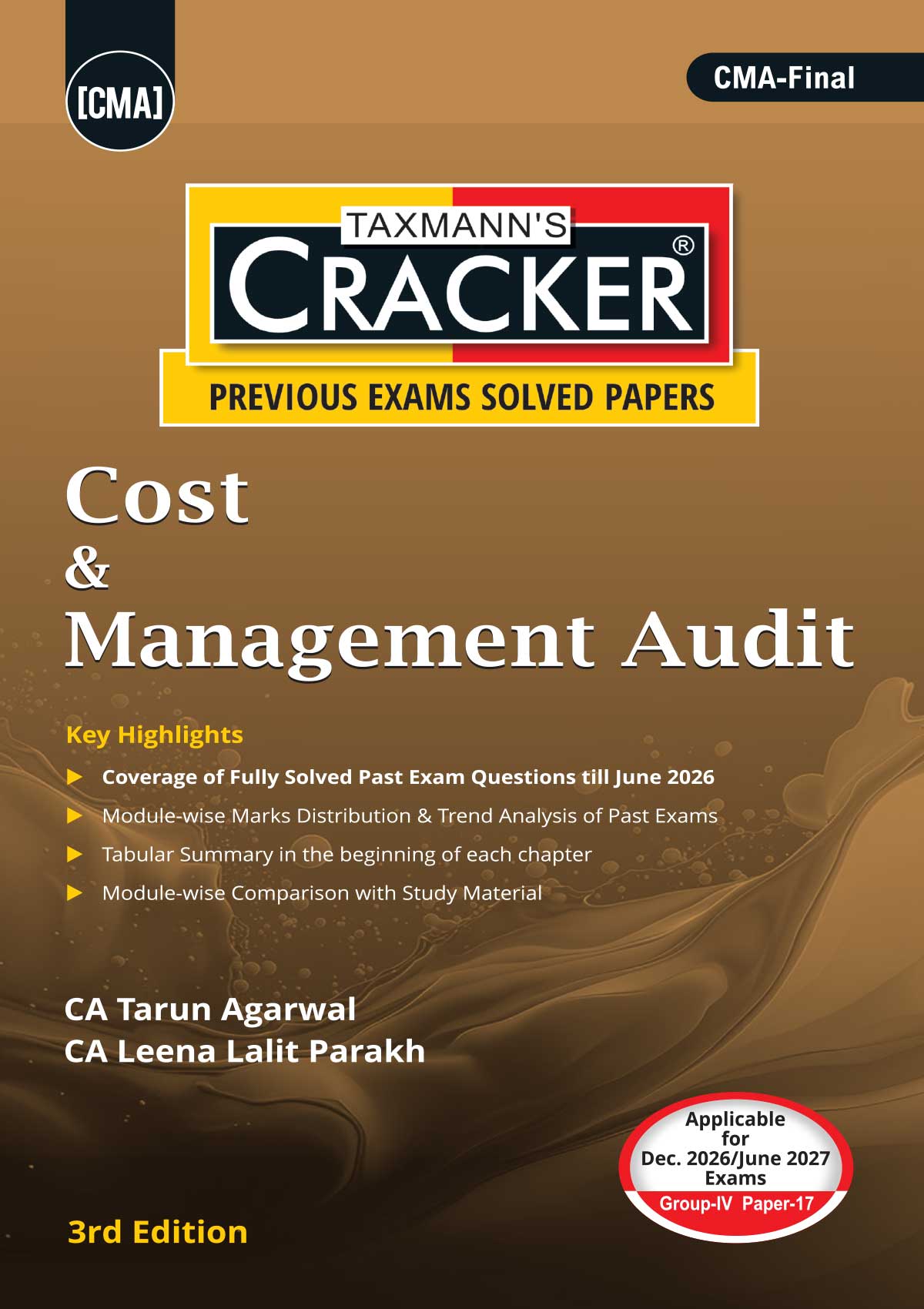 CMA Final Cracker Combo Group IV – Papers 17 to 20A (CMAD, CFR, ITLP, and SPMBV) - Set of 4 Books By Taxmann