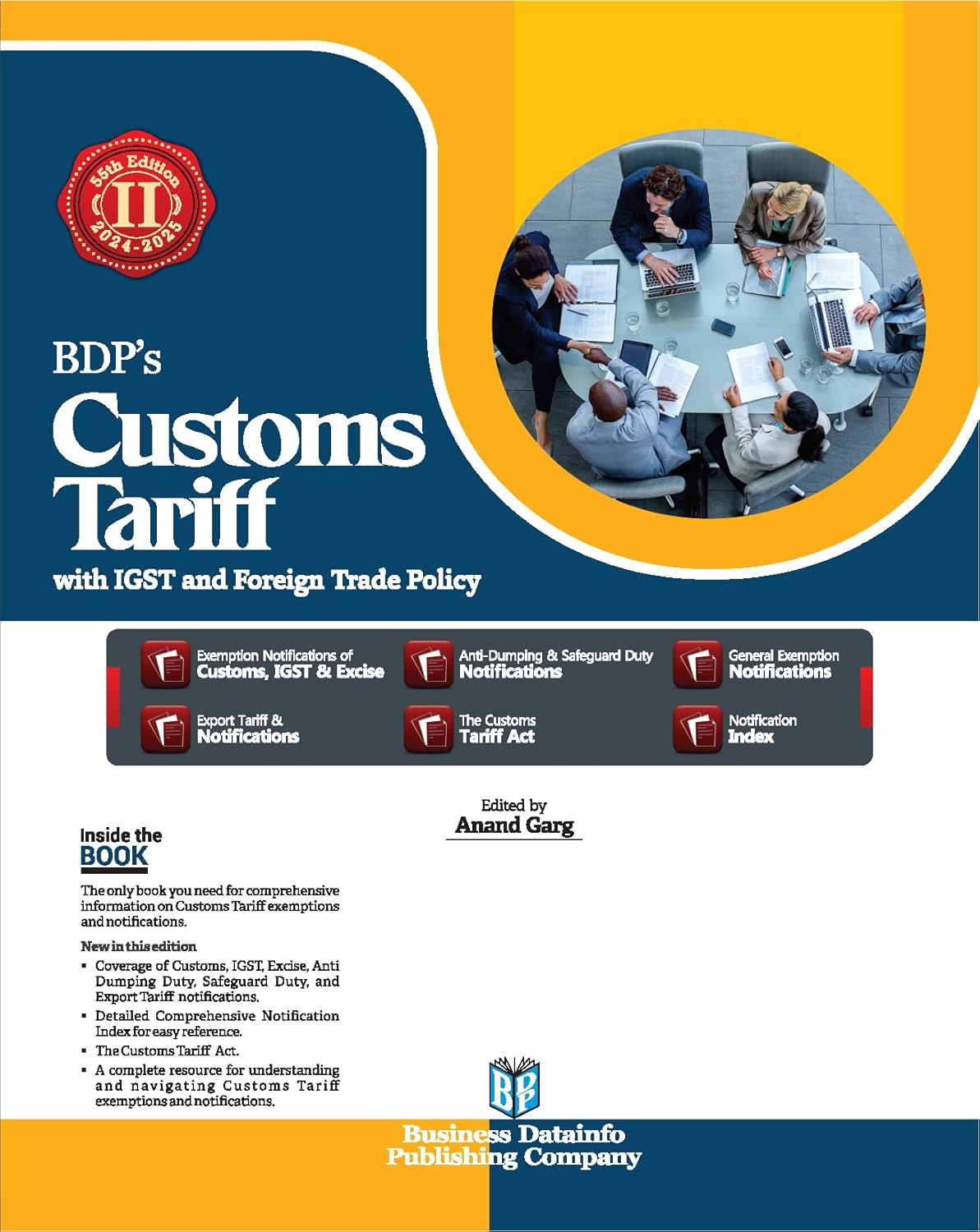 Customs Tariff (with IGST and Foreign Trade Policy 2024 - 2025) - Book By BDP