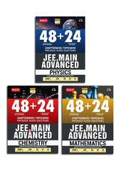 3-in-1 combo of 48+24 Years’ Chapterwise-Topicwise Previous Years’ Questions (JEE Main & Adv.) of 3 books (Physics, Chemistry and Mathematics) By MTG Learning