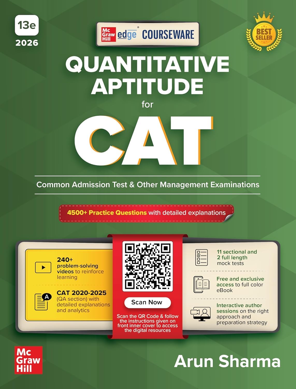 McGraw Hill's CAT Exam Quantitative Aptitude and Data Interpretation Combo (Set of 2) - Books By Arun Sharma