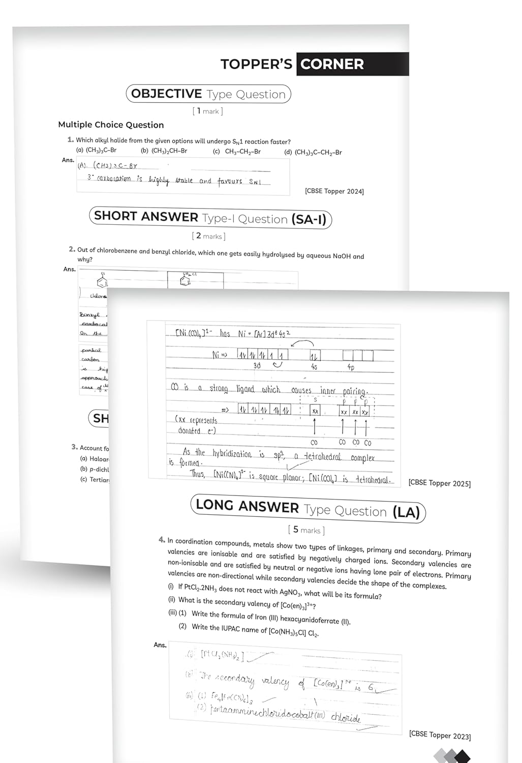 Educart's CBSE Class 12 Chemistry Question Bank (Chapter-wise PYQs, MCQs, Case-Based Qs, Numericals & Notes