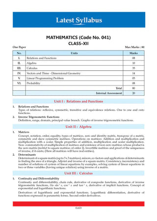 CBSE Question Bank for Class 12 - Mathematics Book - Chapterwise and Topicwise Solved Papers For 2027 Exam By Oswaal Books
