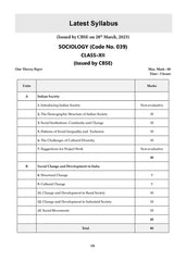 CBSE 15 Sample Question Papers Class 12 Sociology (for Board Exam) Book By Oswaal