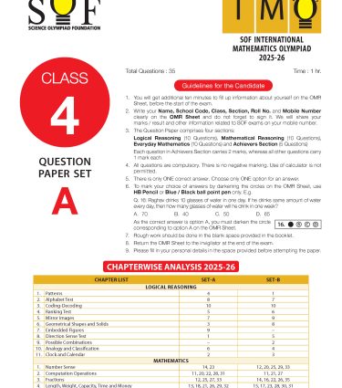 IMO Class-4 Olympiad Previous Years Papers (PYP -  Set A and B) Mathematics - Book by MTG Learning