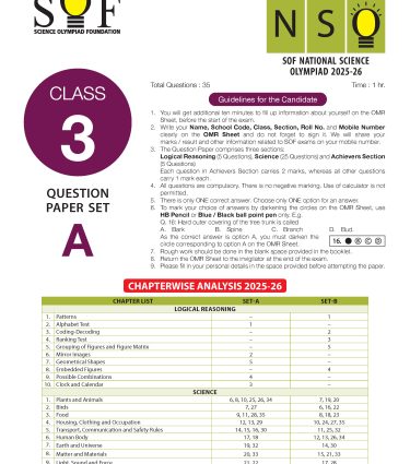 ISO Class-3 Olympiad Previous Years Papers (PYP - Set A and B) Science Book by MTG Learning