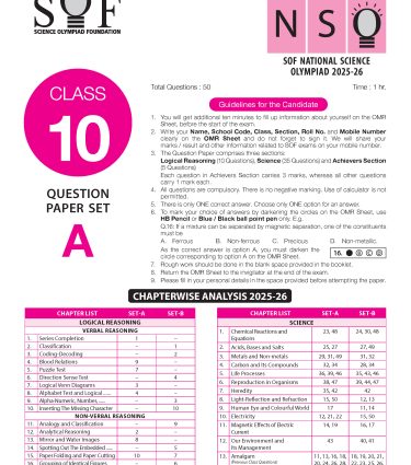 ISO Class-10 Olympiad Previous Years Papers (PYP) Science with Sample OMR Sheet - Book By MTG Learning
