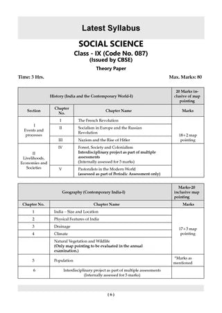 Class 9 CBSE Question Bank Social Science Chapter-wise & Topic-wise (with Competency Based Questions & Comprehensive NCERT coverage) By Oswaal Books