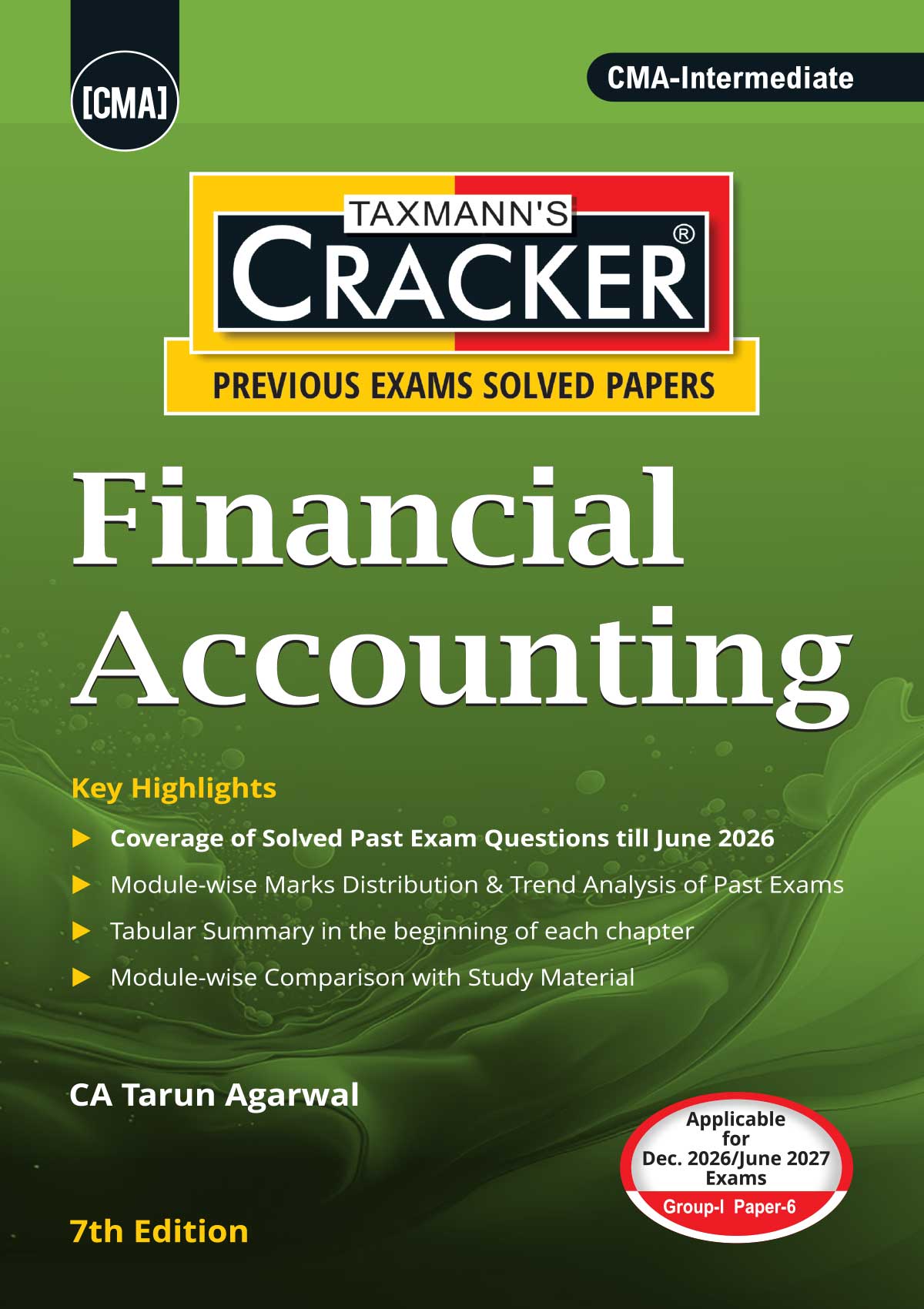 Taxmann Cracker Combo Papers 5 to 8 (Law/BLE, FA, DITX/DT & IDT, and CA) Set of 4 Books for CMA Intermediate