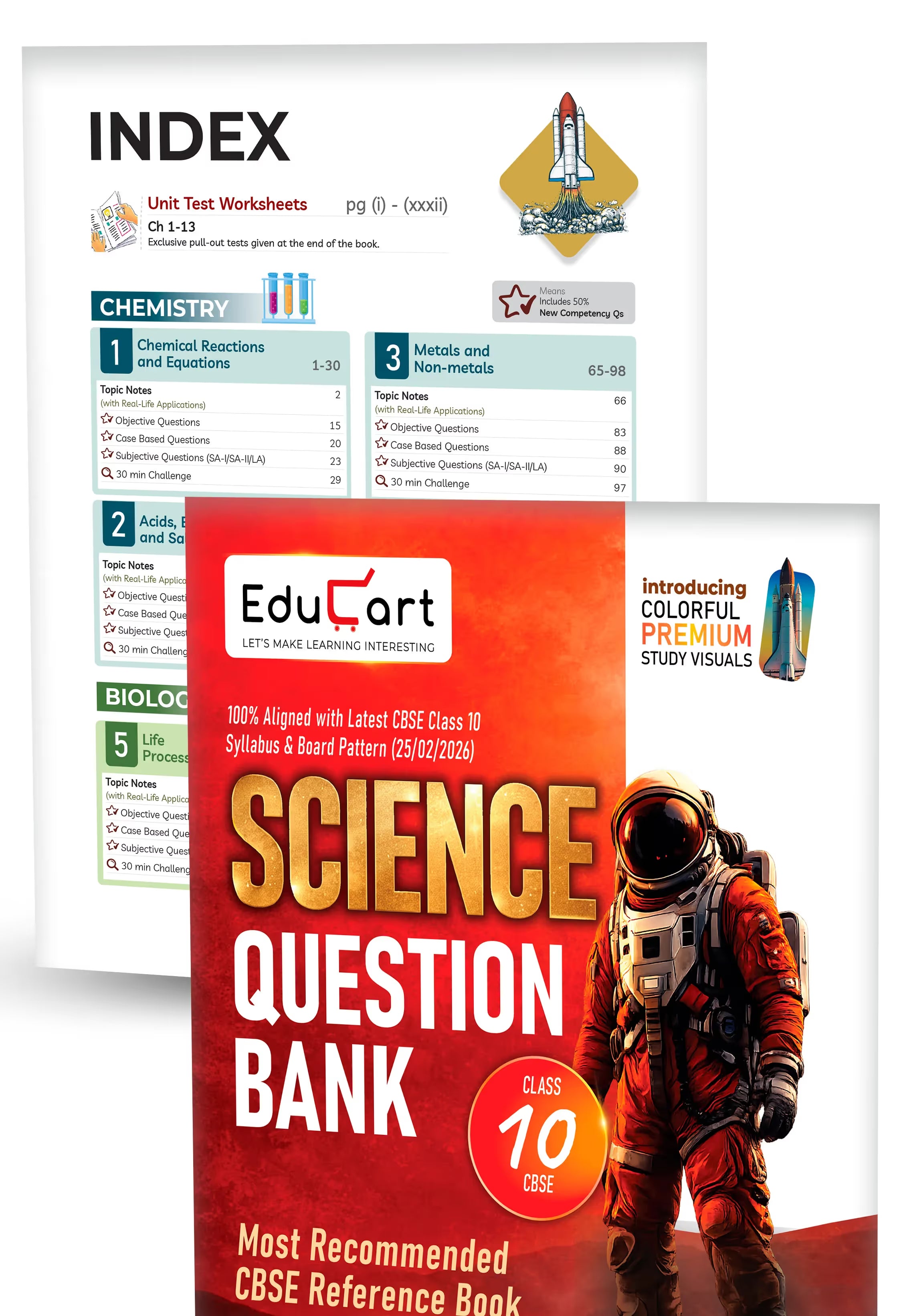 Educart CBSE Question Bank Class 10 Bundle Books - Science, Mathematics and Social Science