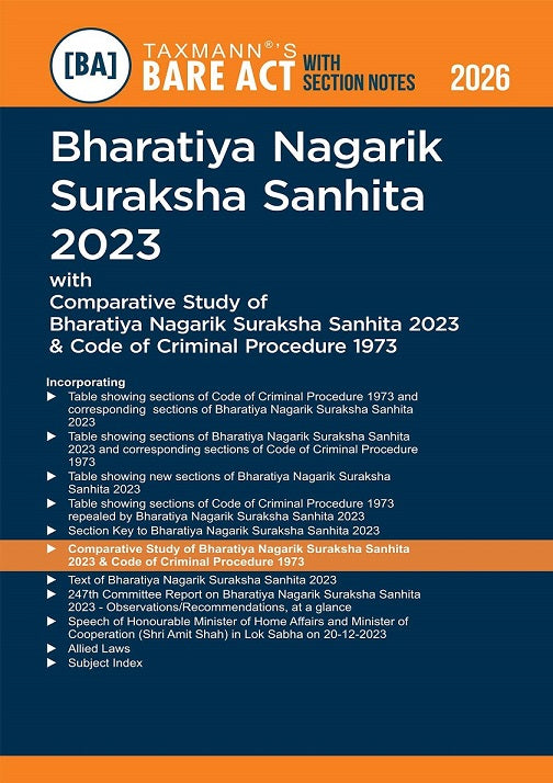 Bharatiya Criminal Laws – Bare Acts with Section Notes COMBO (BNS, BNSS, BSA) – Editorially Enriched, Practice-ready Reference - Far Beyond Conventional Bare Acts (Set of 3 Books) By Taxmann