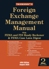 Foreign Exchange Management Manual with FEMA and FDI Ready Reckoner & FEMA Case Laws Digest (Set of 2 Volumes) by Taxmann