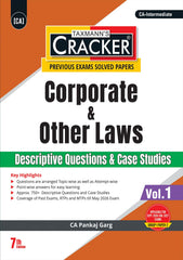 Taxmann Cracker Combo Papers 1 to 3 (Advanced Accounts, Law, and Tax) Set of 3 Books for CA Inter