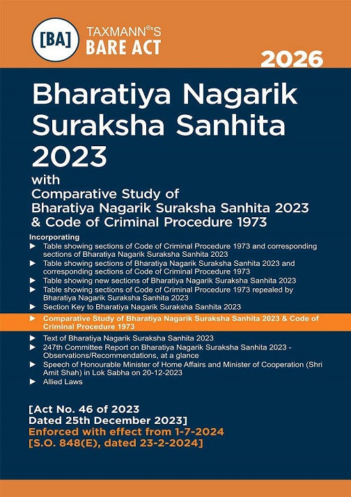 Bharatiya Criminal Laws - Bare Acts COMBO (BNS, BNSS, BSA) - Presenting the Complete Updated Texts with Comparative Tools, Legislative Aids (Set of 3 Books) By Taxmann