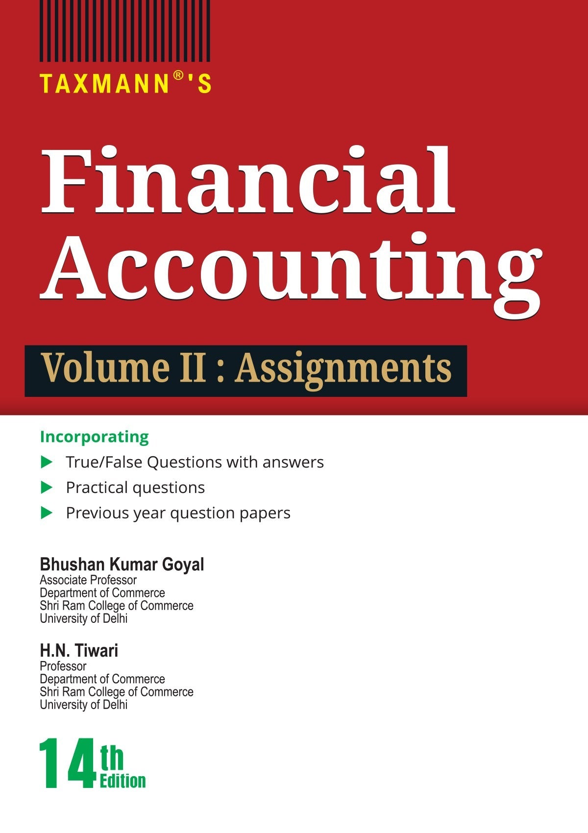 Taxmann's Financial Accounting (Volume I and Volume II) - Books by Bhushan Kumar Goyal and H.N. Tiwari - BuyTestSeries.in