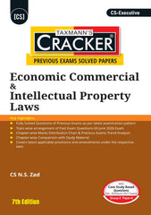 Taxmann Cracker Combo Papers 5 to 7 (CMSL, EC & IPL, & Tax) Set of 3 Books for CS Executive