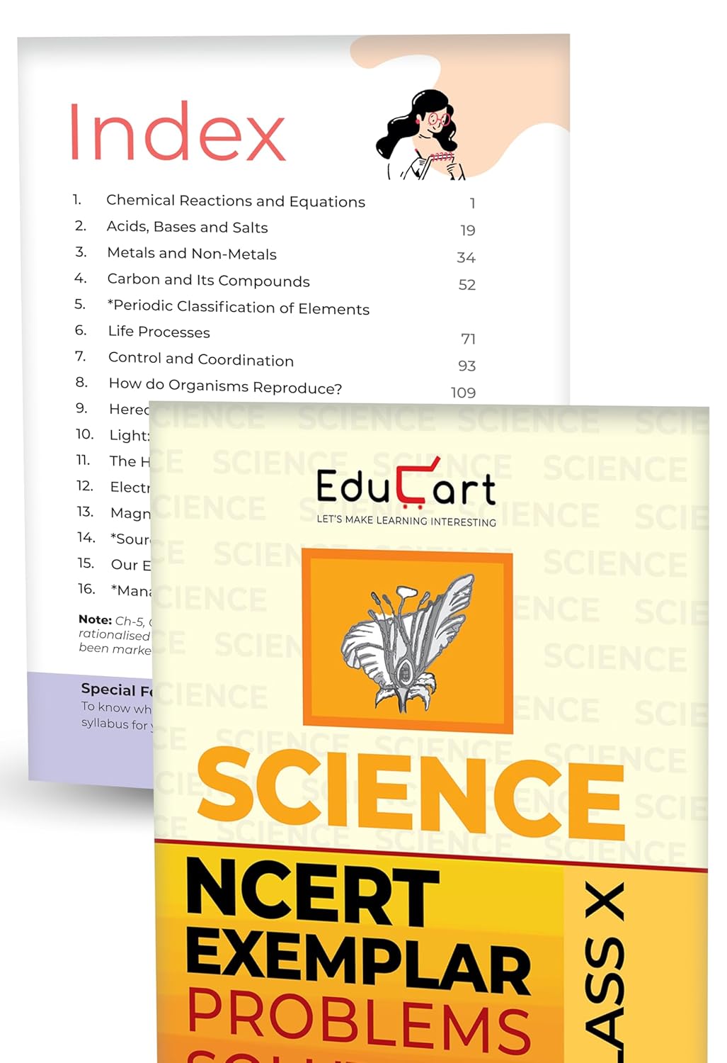 Educart's NCERT Exemplar Class 10 Science and Mathematics Problems Solutions