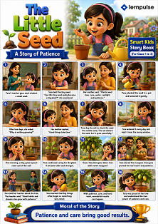 Smart Kids Story Book (For Class 1 to 3): Fun Moral Stories with Visualization for Kids Ages 6–9 Filled with Learning and Imagination - Book By lernpulse
