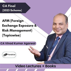 CA Final (2023 Scheme) AFM (Foreign Exchange Exposure & Risk Management) (Topicwise) Video Lectures by CA Vinod Kumar Agarwal (Pendrive + Books)