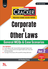 Taxmann Cracker Combo Papers 1 to 3 (Advanced Accounts, Law, and Tax) Set of 3 Books for CA Inter