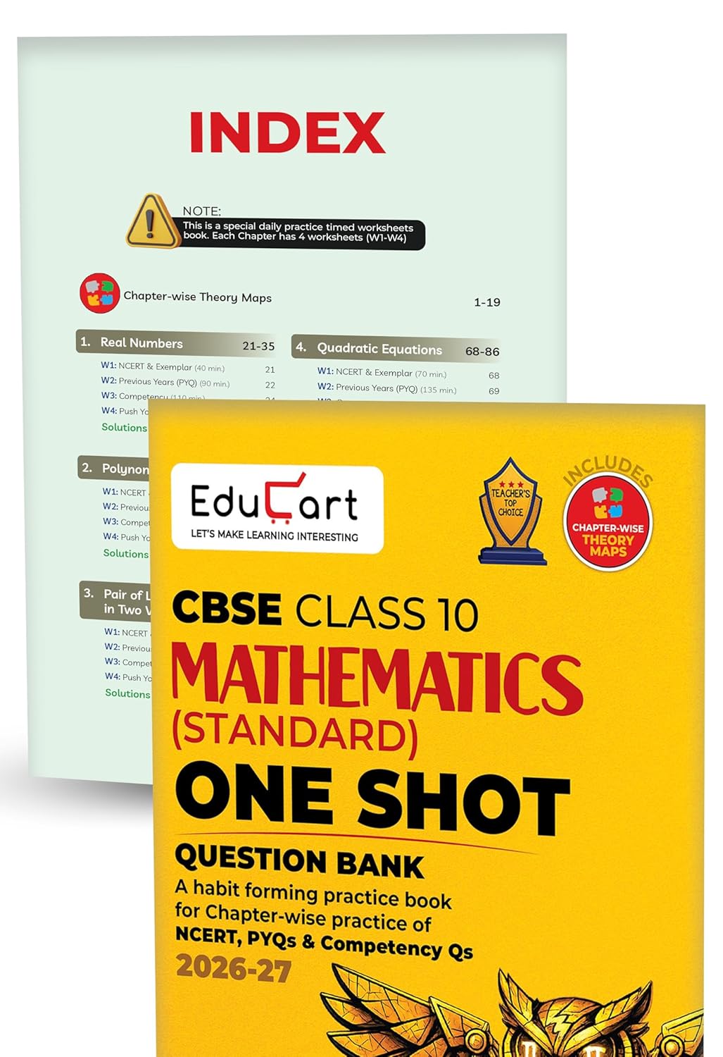 Educart One-shot CBSE Class 10 Question Bank Bundle Books - Science, Mathematics, Social Science and English